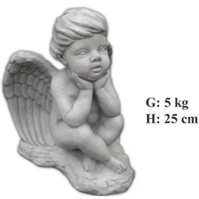 Figurka oparty aniołek H-25,G-5 ART-1222