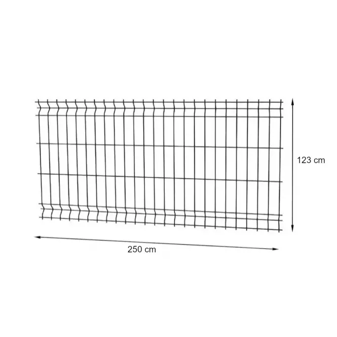 Panel 3D Light II 250x123 cm – RAL 7016