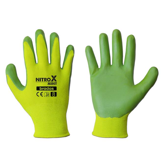 Rękawice ochronne damskie Nitrox mint,rozmiar 8