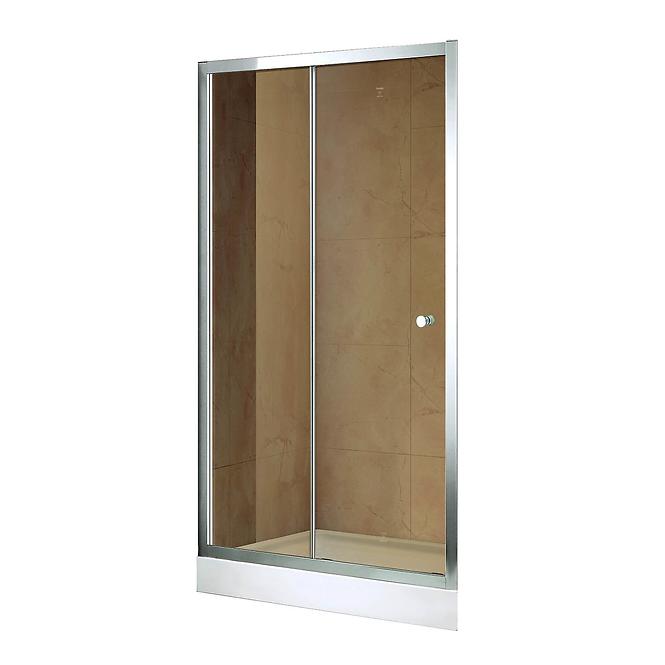 Drzwi prysznicowe Vega 120x195 brąz-chrom