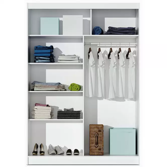 Szafa Vista 150 cm dąb sonoma/lustro