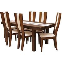 Zestaw stół i krzesła Adam 1+6 ST724 II blat dąb KR753 BR2022 camel1 46260957
