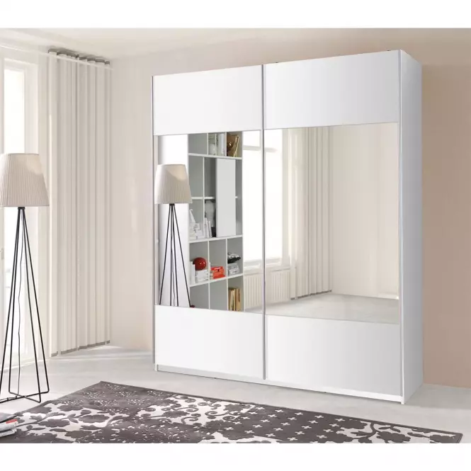 Szafa Vario z lustrem biała 175 cm