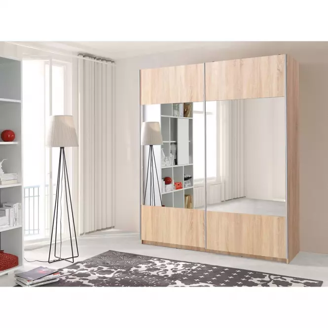 Szafa Vario z lustrem dąb sonoma 175 cm