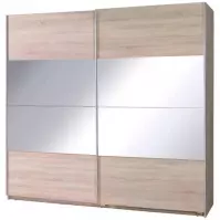 Szafa Twister 2 dąb sonoma/lustro 225 cm
