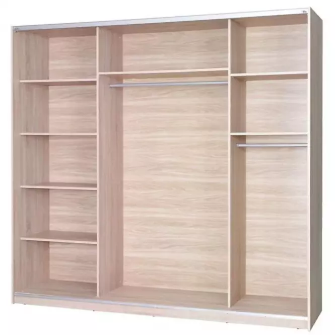 Szafa Twister 2 dąb sonoma/lustro 225 cm