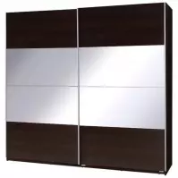 Szafa Twister 2 kasztan wenge/lustro 225 cm