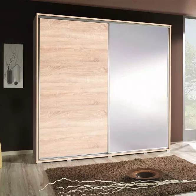 Szafa Penelopa sonoma z lustrem 205 cm