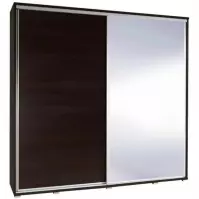 Szafa Penelopa kasztan/wenge z lustrem 205 cm
