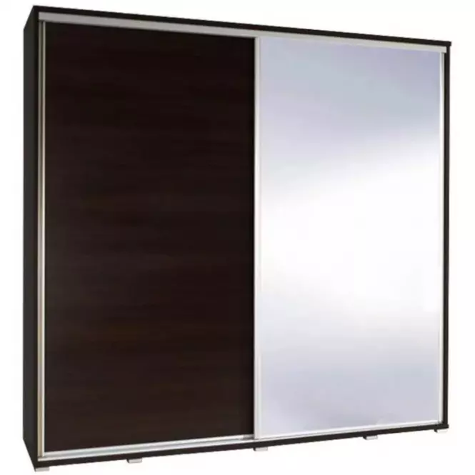 Szafa Penelopa kasztan/wenge z lustrem 205 cm