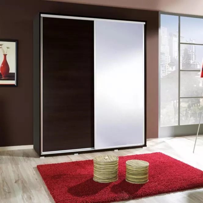 Szafa Penelopa kasztan wenge/z lustrem 155 cm