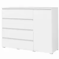 Komoda Cosmo C05 4 szuflady 1 drzwi biała