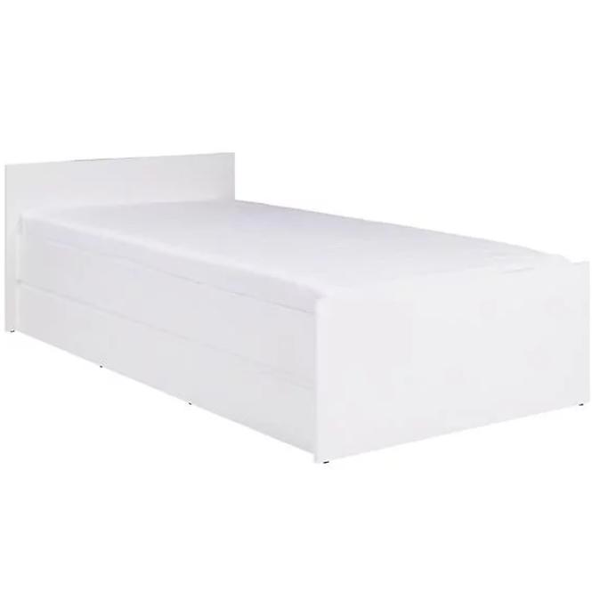 Łóżko Cosmo C08 z ramą drewnianą biały