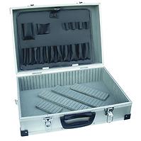 Aluminiowa walizka na narzędzia 460x325x150 srebrna