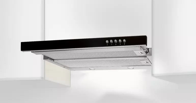 Okap WK-7 Light glass czarny