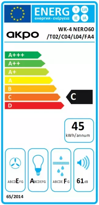 Okap Nero 60 cm srebrny