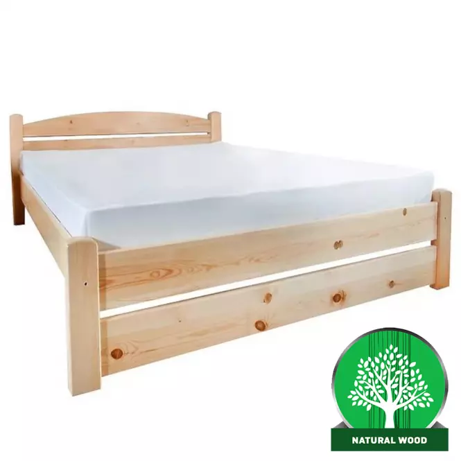 Łóżko T2 140 sosna naturalna