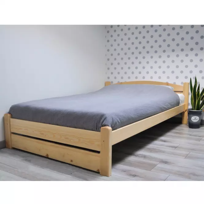 Łóżko T2 160 sosna naturalna