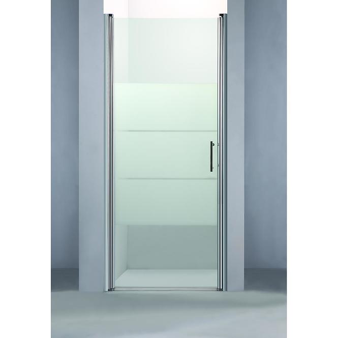Drzwi prysznicowe Samos 80x190 nadruk chr.