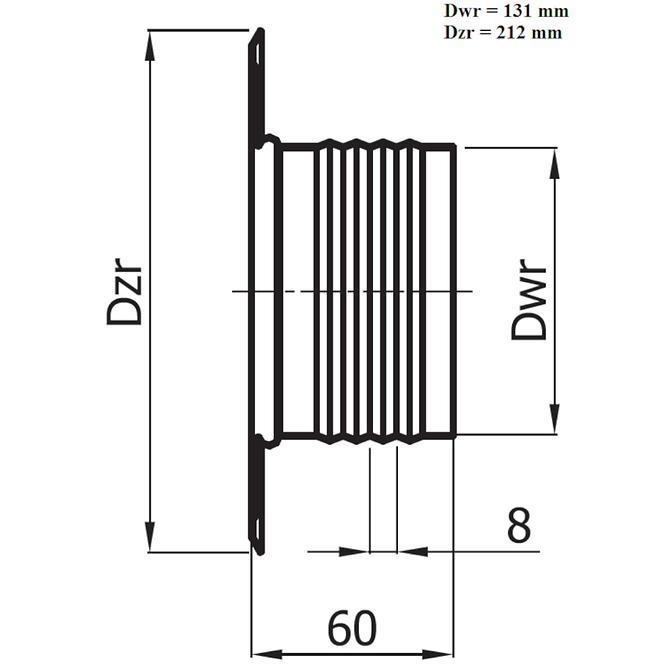 Rozeta ROZ125-OC