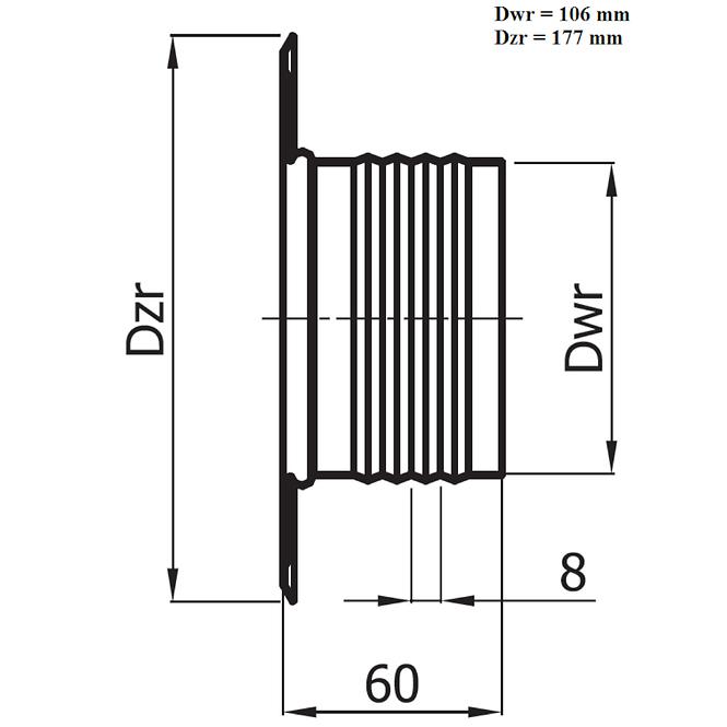 Rozeta ROZ100-ML