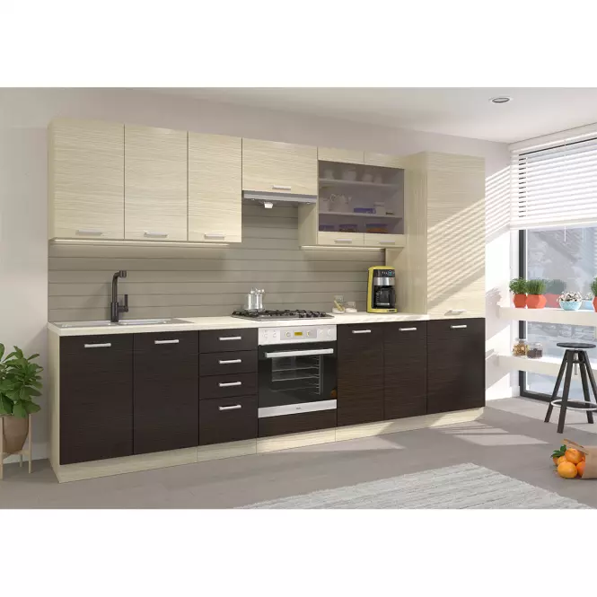 Szafka kuchenna Wiktoria chamonix/legno 60d 2f bb,3