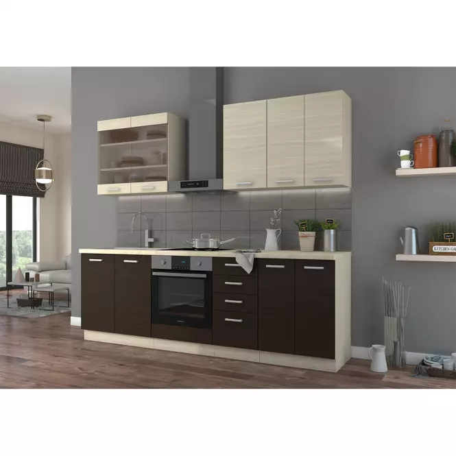 Szafka kuchenna Wiktoria chamonix/legno 60d 2f bb,4