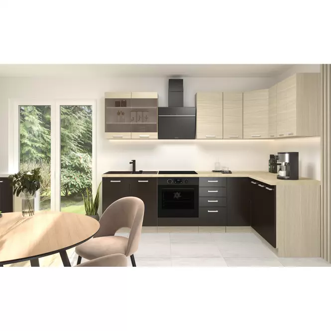 Szafka kuchenna Wiktoria chamonix/legno 60d 2f bb,8