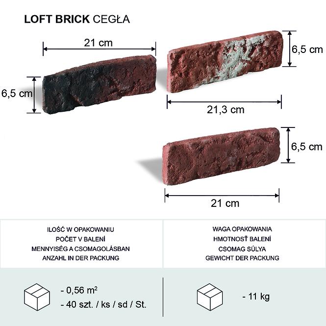 Kamień Betonowy Loft Brick Cegła