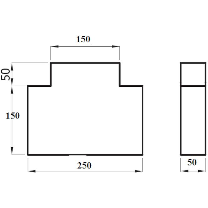 Trojak TRP150X50/90-OC