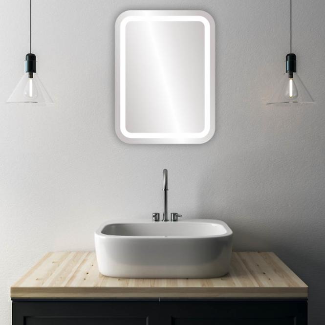 Lustro łazienkowe z oświetleniem LED 60x80