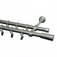 Karnisz II Stylus Fi 19 Efekt Stali 240cm Neo