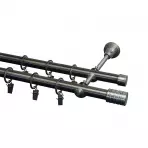Karnisz II Stylus Fi 19 Tytan 240cm Mati