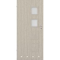 Drzwi wewnętrzne Dallas 2x4 80L wiąz skandynawski WC + tuleje wentylacyjne
