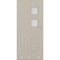 Drzwi wewnętrzne Dallas 2x4 60L wiąz skandynawski WC + tuleje wentylacyjne