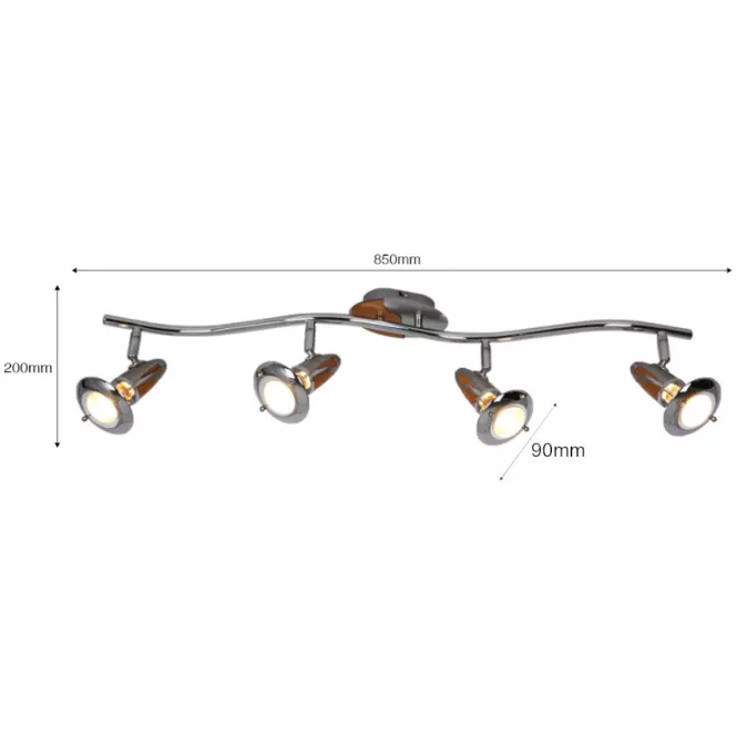 Spot R5026B-4S Satyna chrom