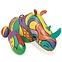 Kolorowy nosorożec do pływania 201x102 cm 41116