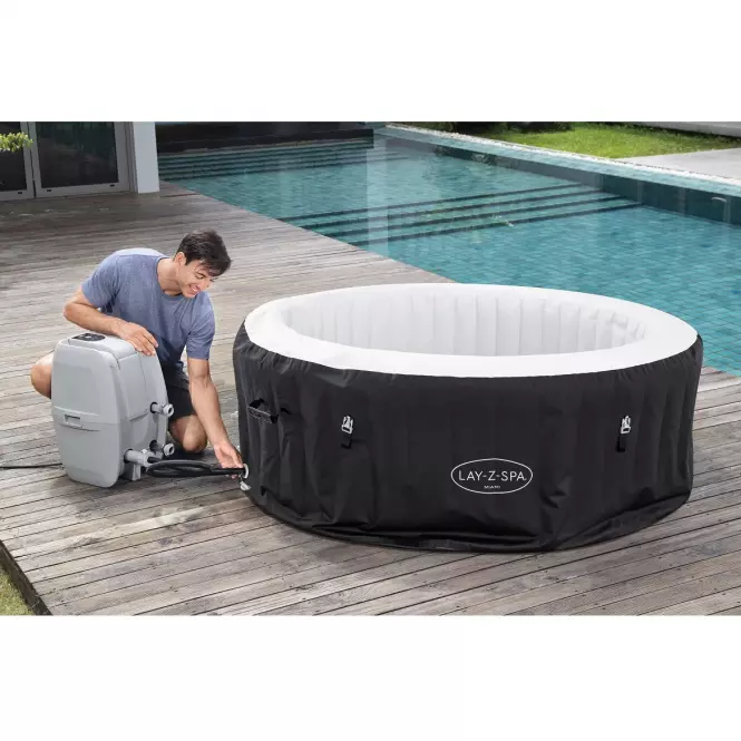 Jacuzzi ogrodowe z hydromasażem 1.80m x 66cm Miami 60001