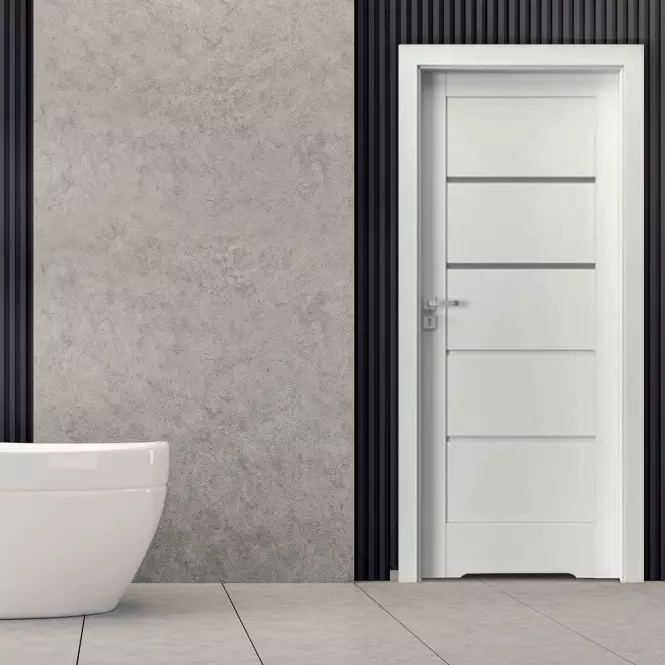 Drzwi wewnętrzne G2 70L wc + podcięcie biały decor,2