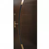 Drzwi zewnętrzne WZ 66 90P dąb bagienny