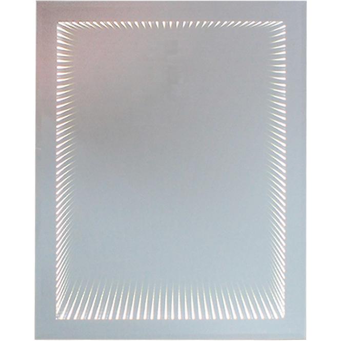 Lustro łazienkowe z oświetleniem LED efekt 3D 65x85
