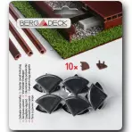 Zaślepki ćwierćwałka bergdeck czarny