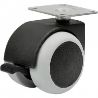 Kółko meblowe z hamulcem 50 mm/40 kg płyta mocujaca do
