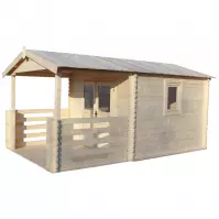 Domek Zuzia I 3x3m +taras 3x2m z oknem, z podłogą