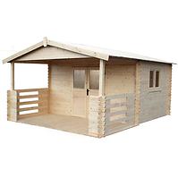Domek Zuzia II 4x3m + taras 4x2m z oknem, z podłogą
