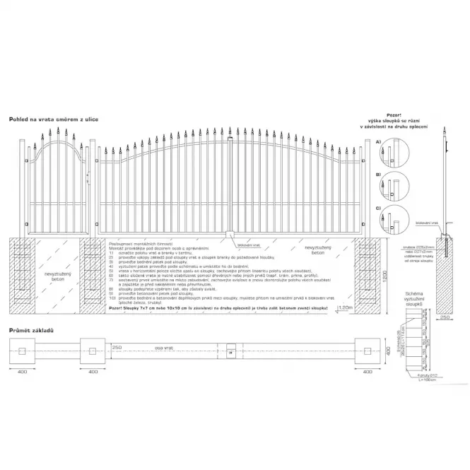 Brama Brema 3m 1500x3000