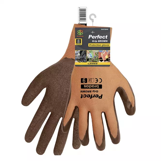 Rękawice ochronne Perfect brązowe, rozmiar 9