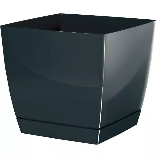 Doniczka Coubi Square P Czarny Dukp155-426u