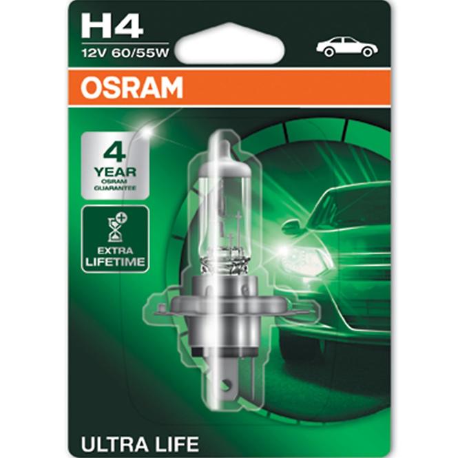 Osram Ultralife H4 60/55W P43T 12V (64193ult-01b)