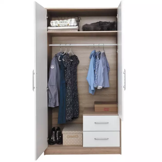 Szafa Smart SR3 100 cm dąb sonoma/biały